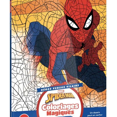 SPIDER-MAN - Disegni da colorare magici - Trompe-l'oeil (7+) - Eroi contro Cattivi - MARVEL
