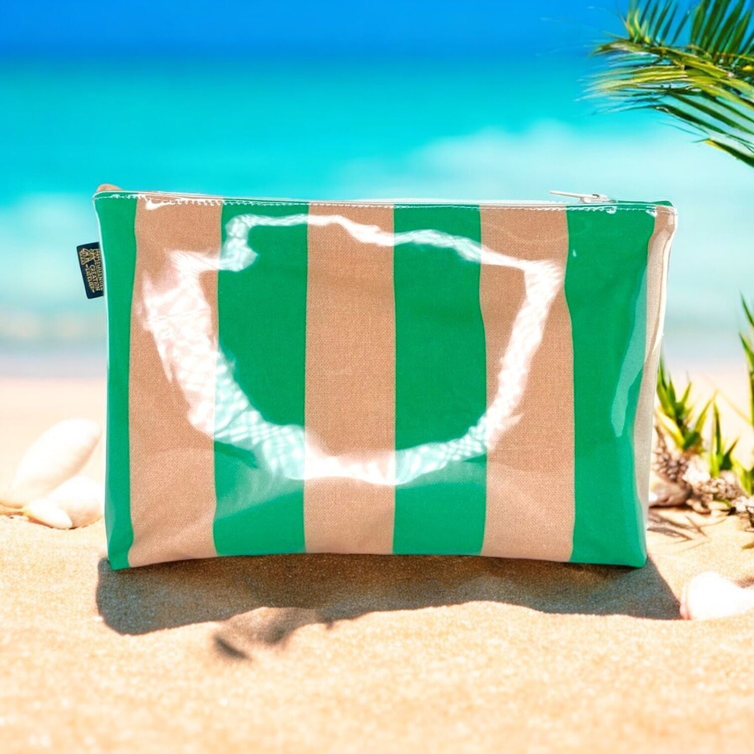 Borsa da spiaggia, verde "Dolce Vita"