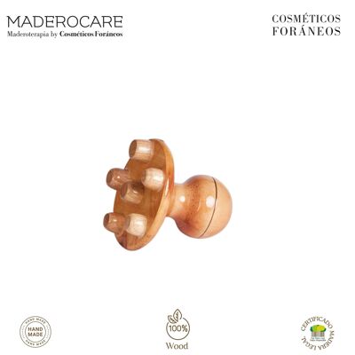 MASAJEADOR CORPORAL | MADEROTERAPIA | CHAMPIÑON MEDIANO 7 PUNTAS (11 x 9,5 cm)