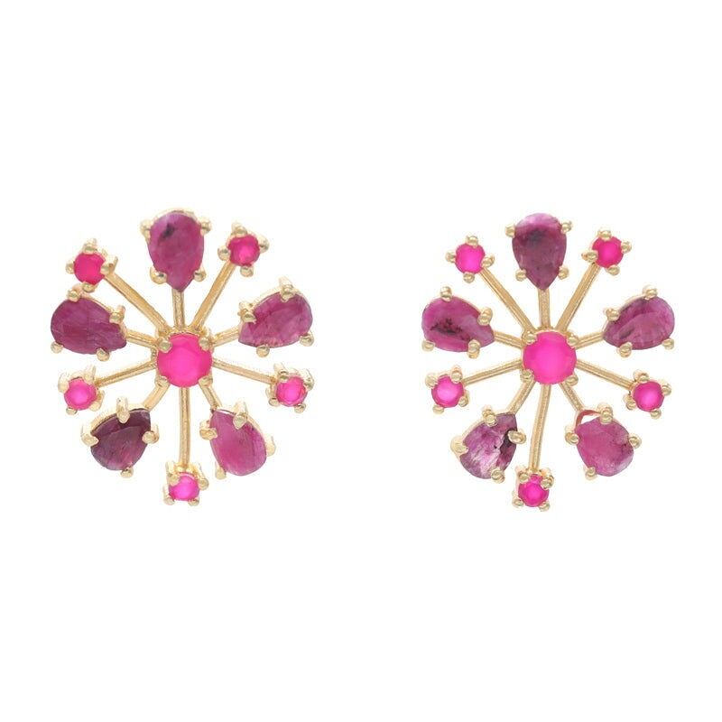 Orecchini Olite Bouganville e Fucsia