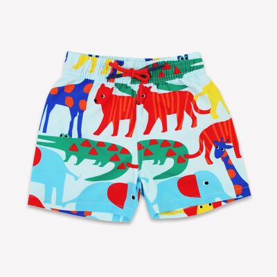 Short de bain imprimé safari