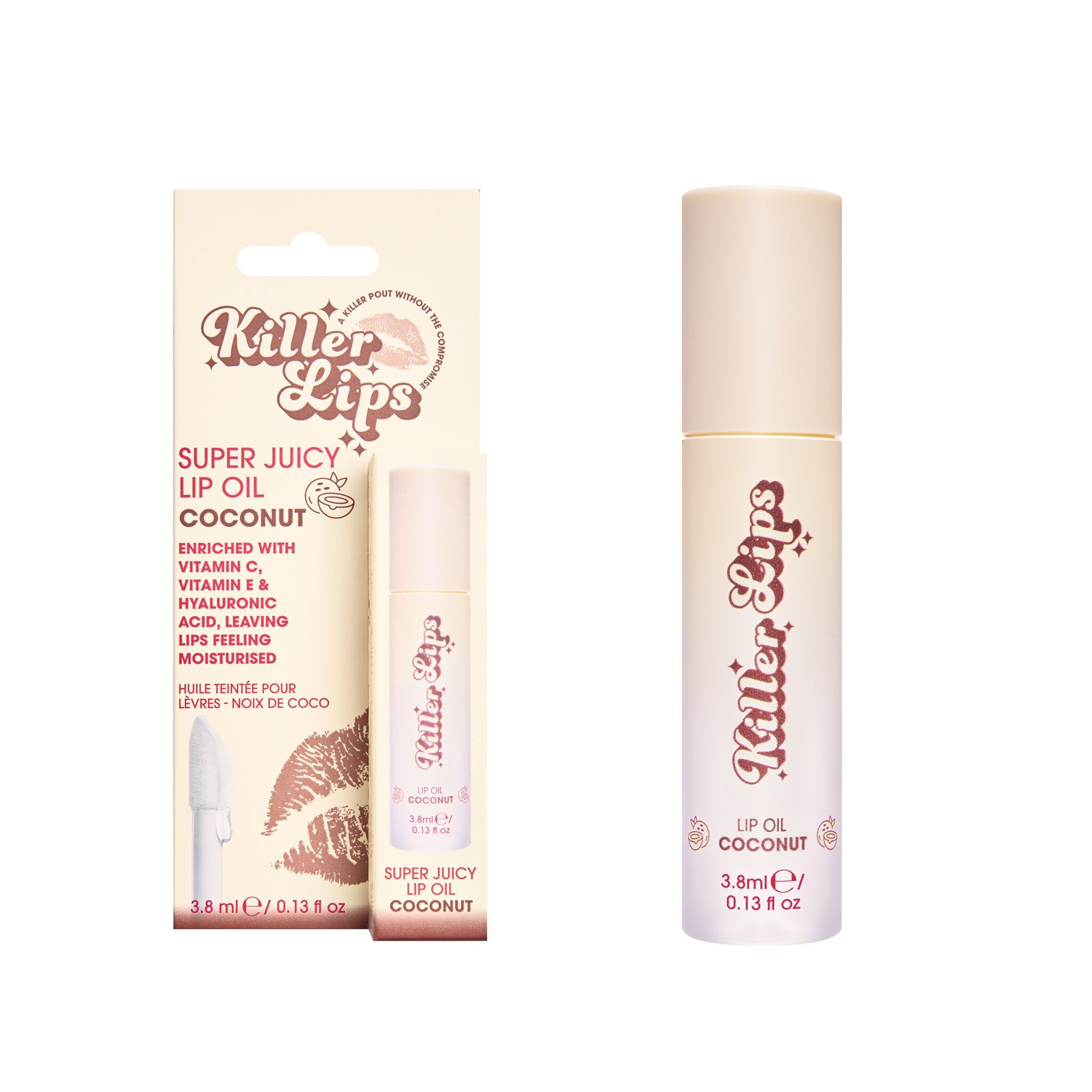 Killer Lips Super Juicy Lip Oil - Coconut 3.8ml