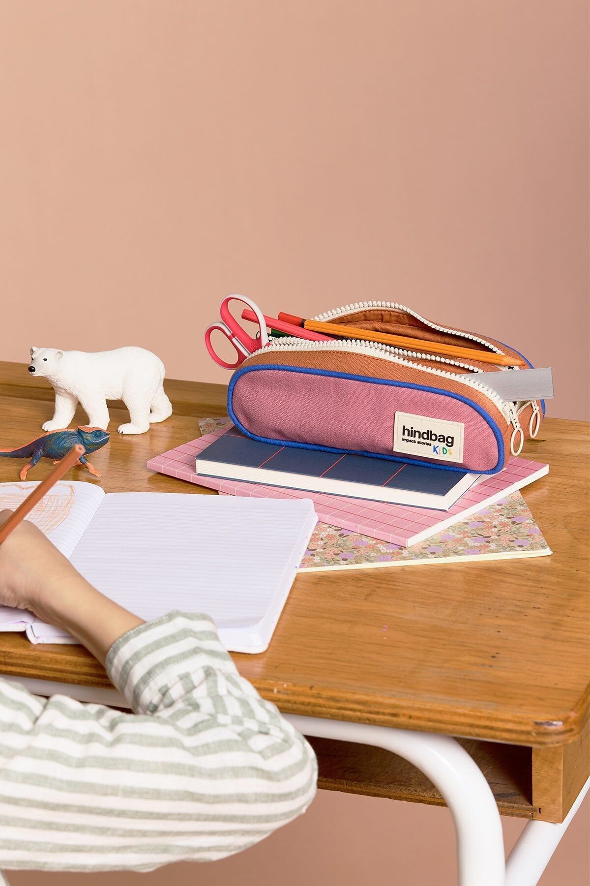 Trousse Malo Tricolore Rose Blush