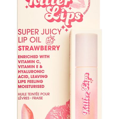 Huile à lèvres super juteuse Killer Lips - Fraise 3.8 ml