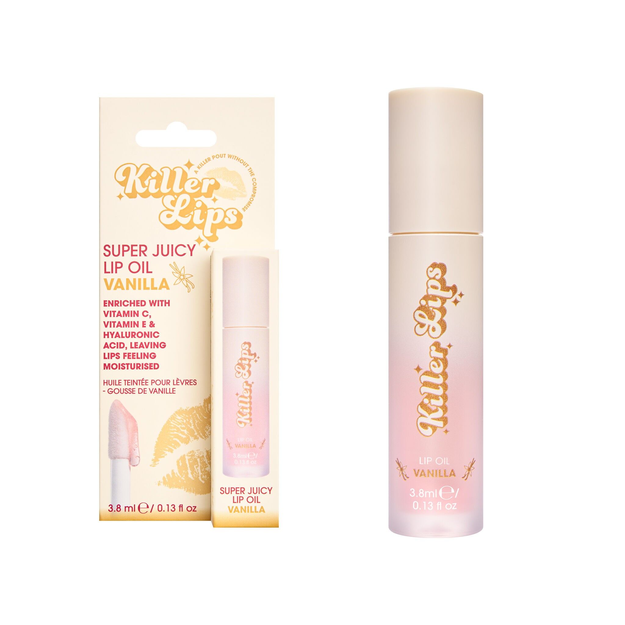 Killer Lips Super Juicy Lip Oil - Vanilla 3.8ml