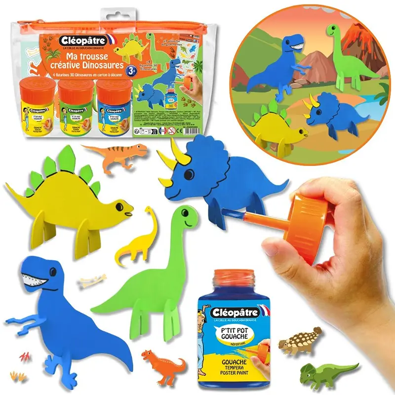 KIT DE DESSIN 47 PCS Dinosaure Enfant Jouet Avec Kit De Peinture -3d Diy Artisanat De Dinosaures à Peindre Coffret-Jeu Di248 - Beaux-Arts et Loisirs créatifs KIT DE DESSIN 47 PCS Dinosaure Enfant Jouet Avec Kit De Peinture -3d Diy Artisanat De Dinosaures à Peindre Coffret-Jeu Di248 - Beaux-Arts et Loisirs créatifs