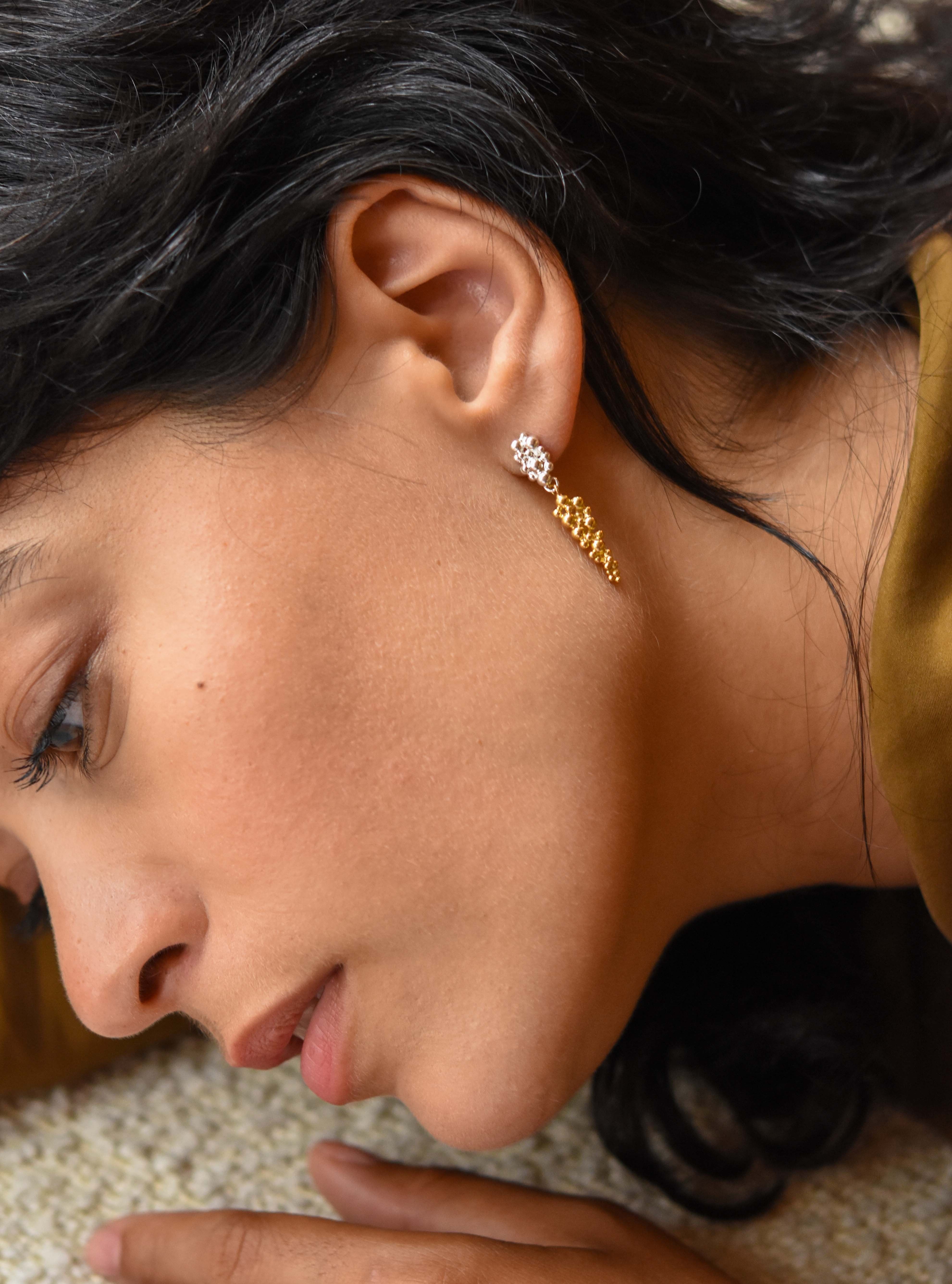 Deia Two-Tone Earrings