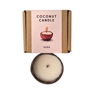 Mini candela al guscio di cocco, Oudh