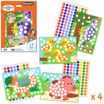 4 Sticker Workshops - Prairie Animals - 288 stickers