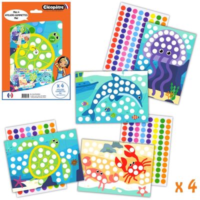 4 Sticker Workshops - Marine Animals - 288 stickers