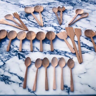 🍽️ 25-Piece Walnut Wood Kitchen Utensil Set