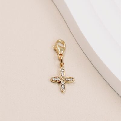 Pendentif Étoile en Acier Inoxydable Orné de Strass - Glamour Étincelant