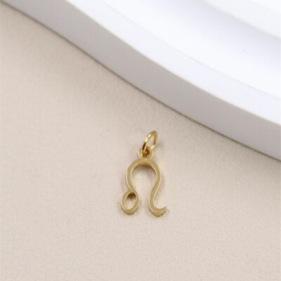 Stainless steel Leo astrological sign pendant