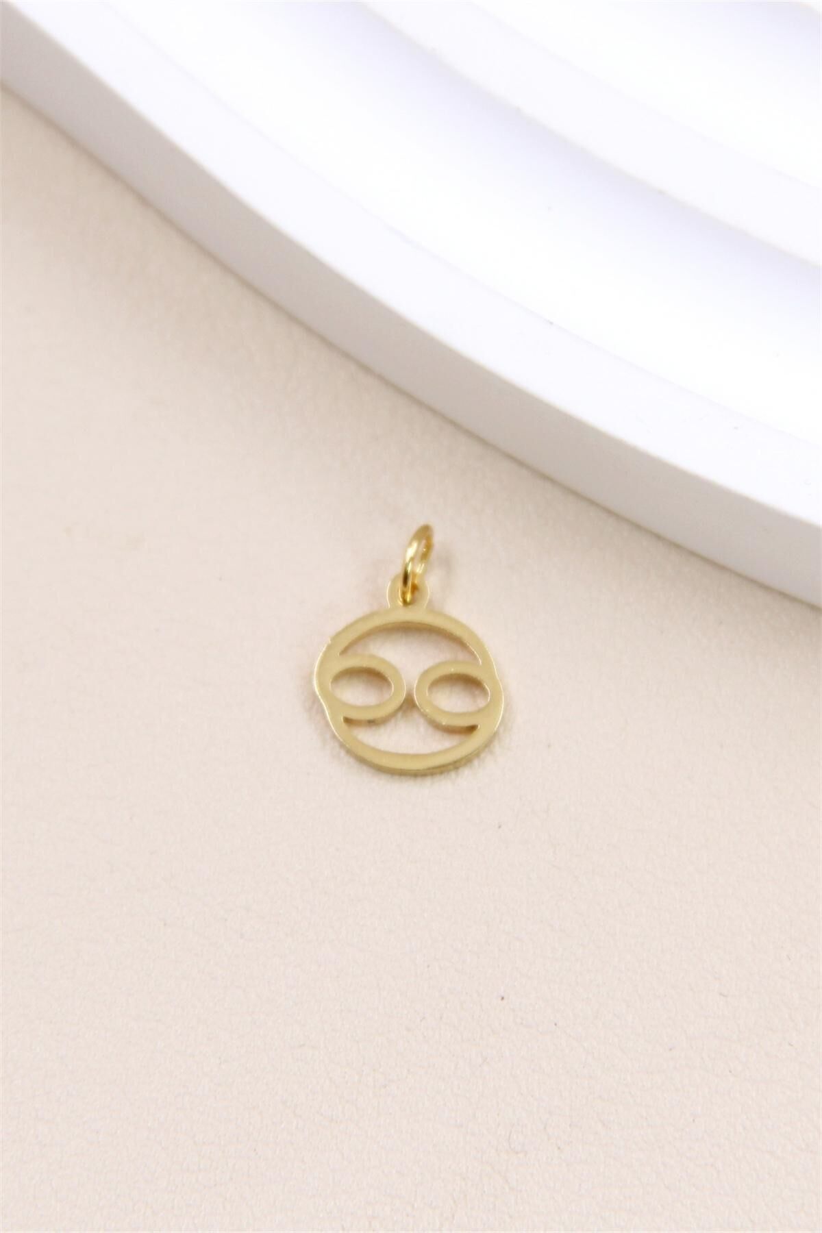 Colgante de acero inoxidable con el signo astrológico de Cáncer