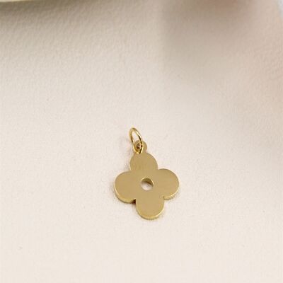 Stainless Steel Flower Charm