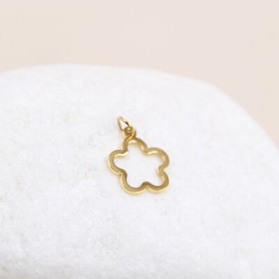 Stainless Steel Flower Charm