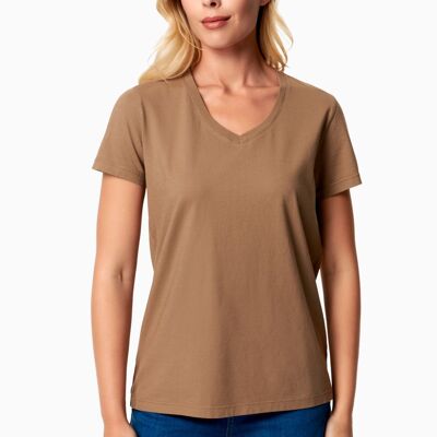 TESSA | T-shirt basique col V en coton biologique