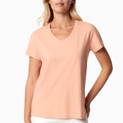 TESSA | T-shirt basique col V en coton biologique