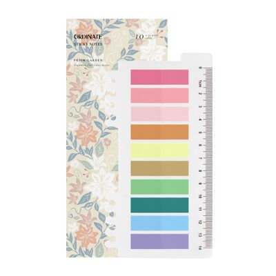 Prism Garden | Strisce adesive Ordinate | Note adesive trasparenti | Note adesive | Linguette indice