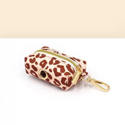 Bolsa para excrementos de arena de algodón con estampado de leopardo