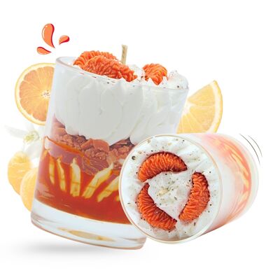 Gourmet orange autumn candle