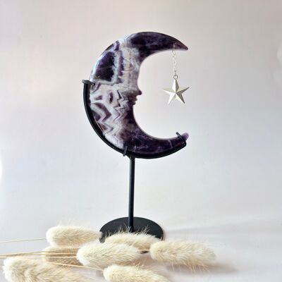 Luna in ametista da sogno su supporto – 10 cm #8 – Incisione sul viso con pietra preziosa, interno spirituale (copia) (copia) (copia) (copia) (copia) (copia) (copia) (copia) (copia) (copia)