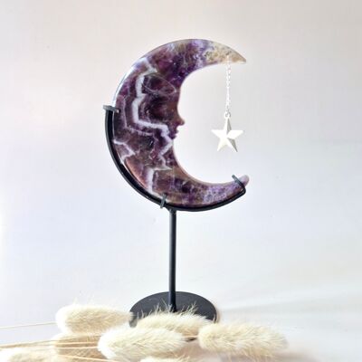 Luna in ametista da sogno su supporto – 10 cm #9 – Incisione sul viso con pietra preziosa, interno spirituale (copia) (copia) (copia) (copia) (copia) (copia) (copia) (copia) (copia) (copia) (copia)