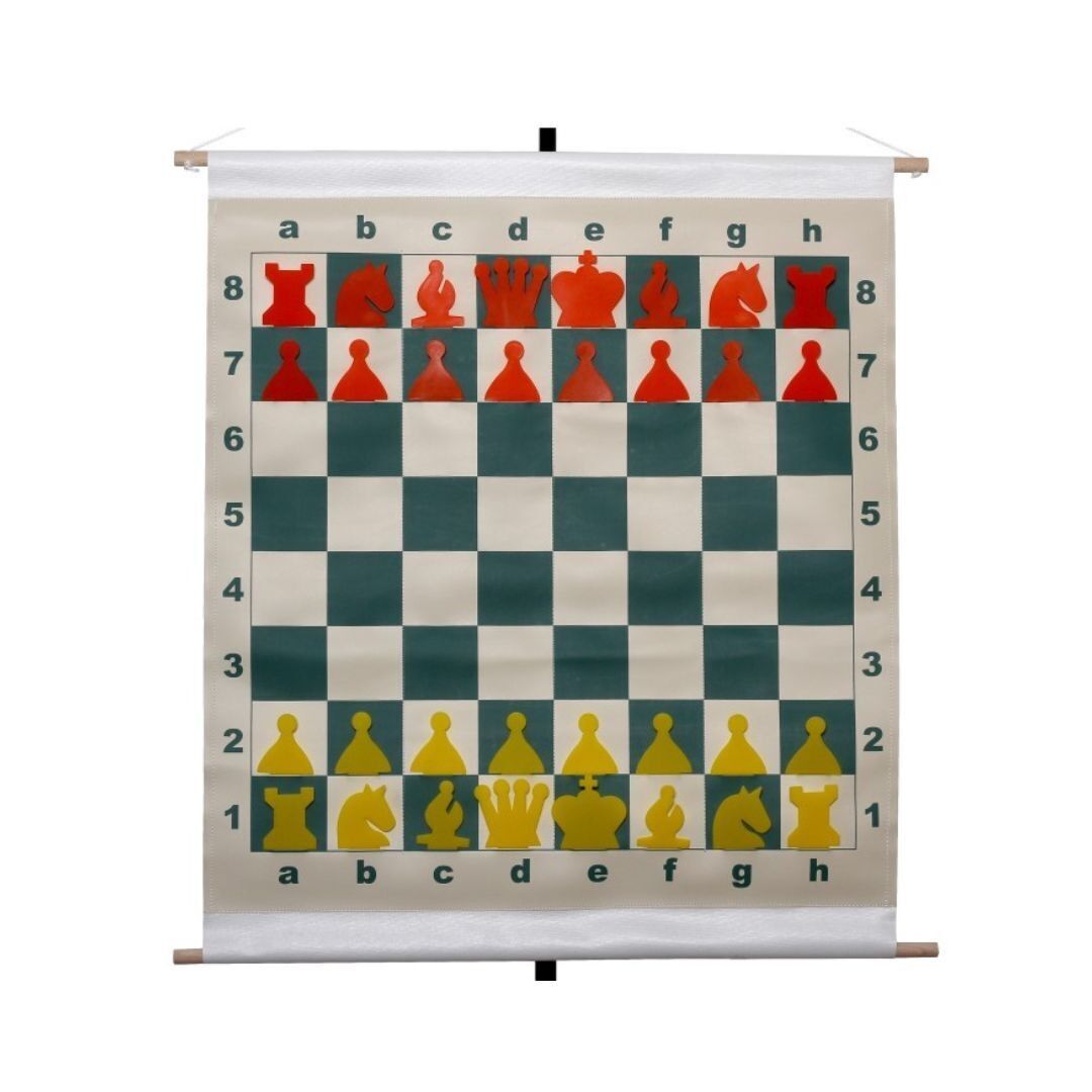 Tablero de ajedrez de pared con ranuras - Tablero de ajedrez de demostración