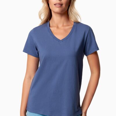 TESSA | T-shirt basique col V en coton biologique