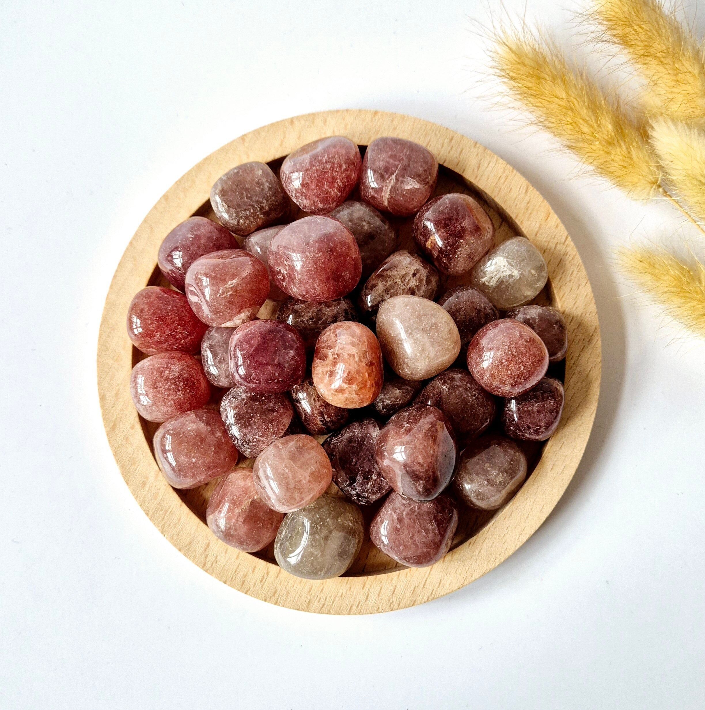Pietre preziose Quarzo fragola Pietre levigate (2 cm | per 100 grammi) Pietre lavorate a mano