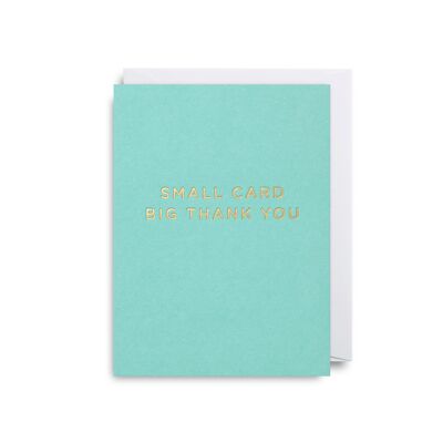 Small Card, Big Thank You - Pack of 5 cards