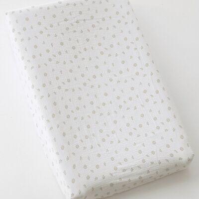 Copri fasciatoio TISU, Cream Daisy