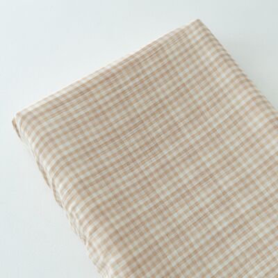 Funda para cambiador de pañales TISU, cuadros beige