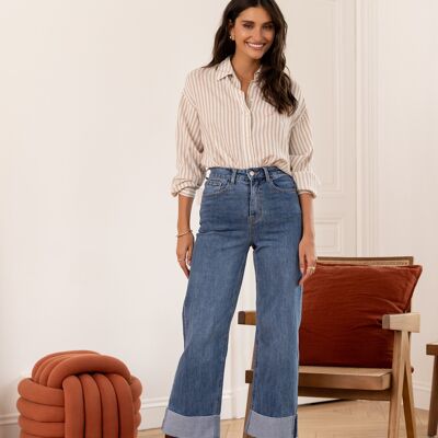 Wide Hem Jeans - Loane