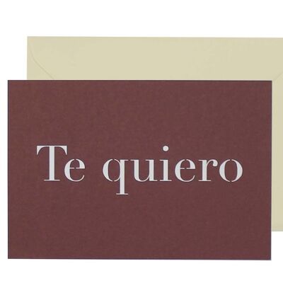 Simple A5 postcard I love you Laser