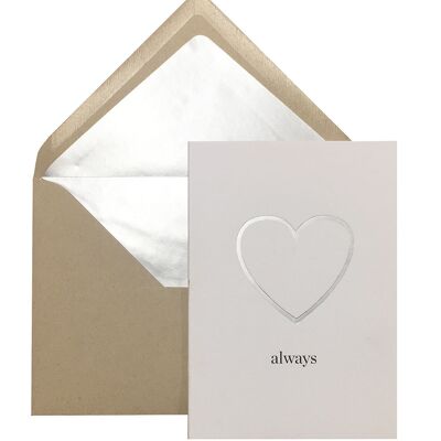 HEART postcard always