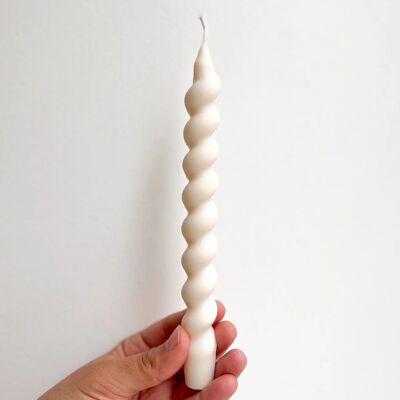 Bougie Chandelle Torsade Cire Naturelle