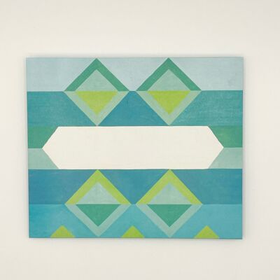Blue Jacquard Letterfold