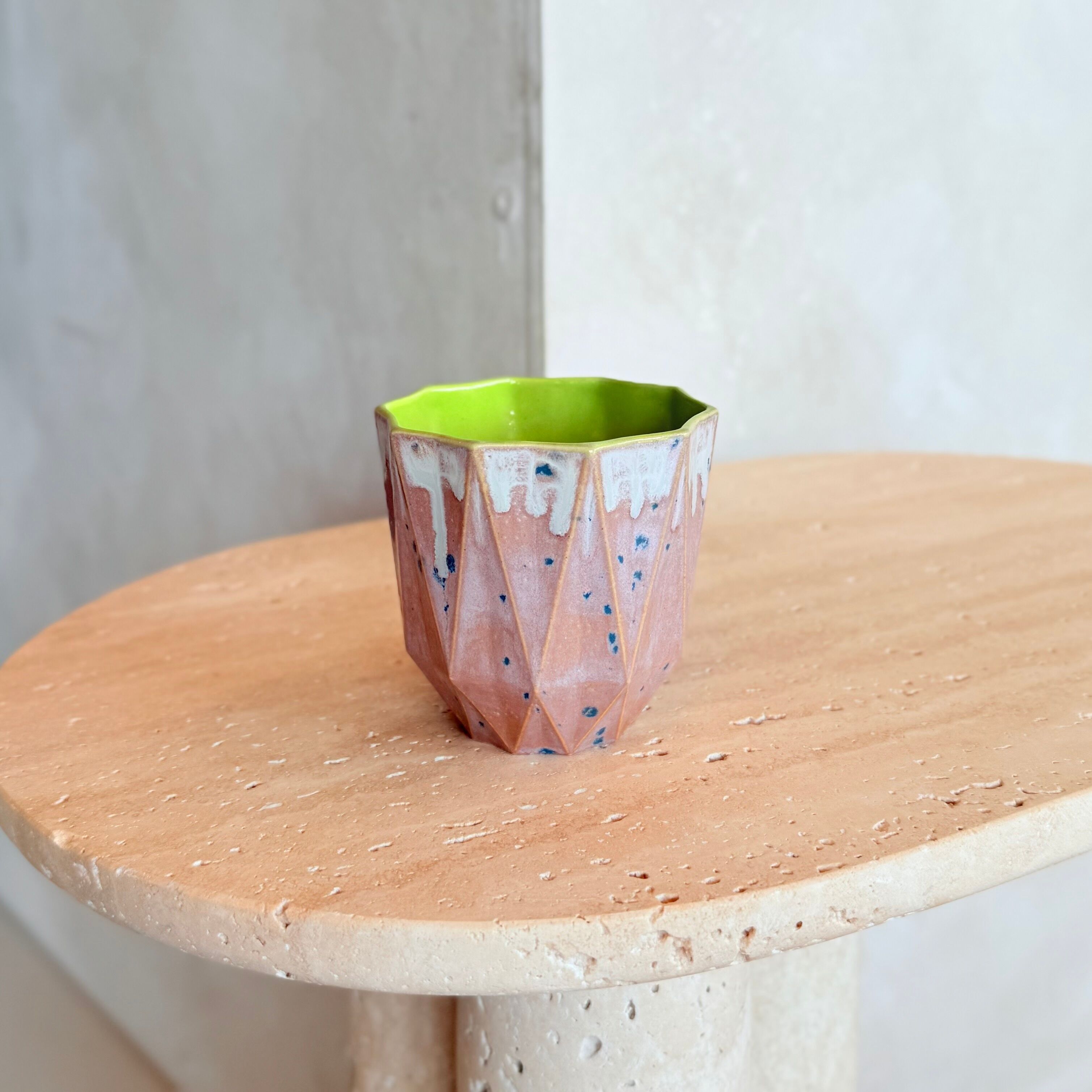 Small Poly Cup - Lime Blush