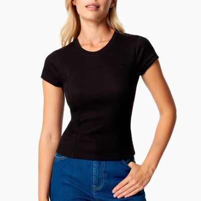 TILLDA | T-shirt a costine realizzata in TENCEL™ Modal e cotone biologico
