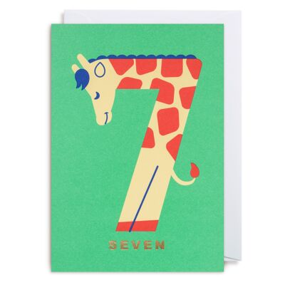 Number Seven Giraffe