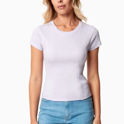TILLDA | T-shirt a costine realizzata in TENCEL™ Modal e cotone biologico