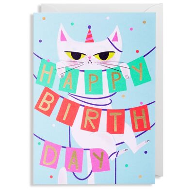 Birthday Banner Cat
