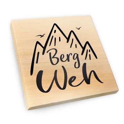 Maple wood fridge magnet | Mountain sickness