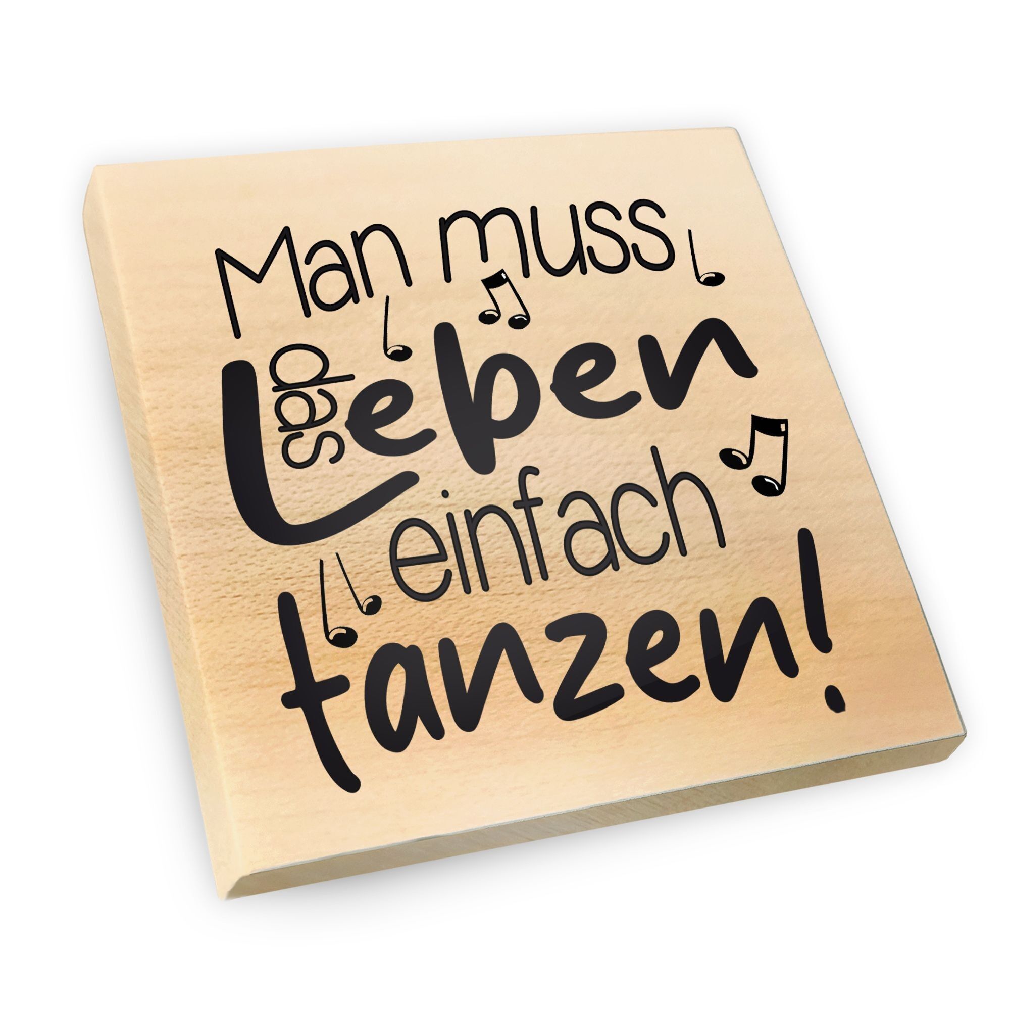 Calamita da frigorifero in legno d'acero | Devi solo ballare per tutta la vita
