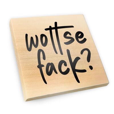 Imán de madera de arce para nevera | Wottsefack