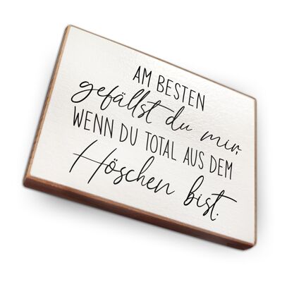 Beechwood fridge magnet - I like you the most