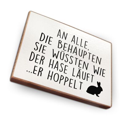 Beechwood fridge magnet - To all who claim