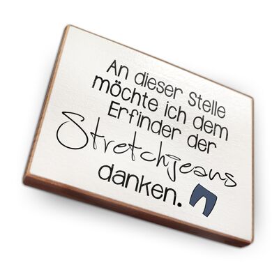 Fridge magnet made of beech wood - At this point I would like to