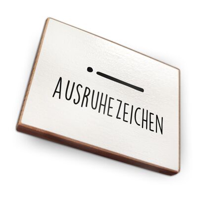 Beechwood fridge magnet - rest sign